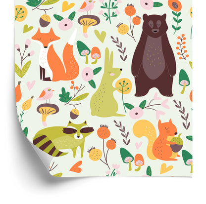 Wallpaper For Children - Cute Forest Animals