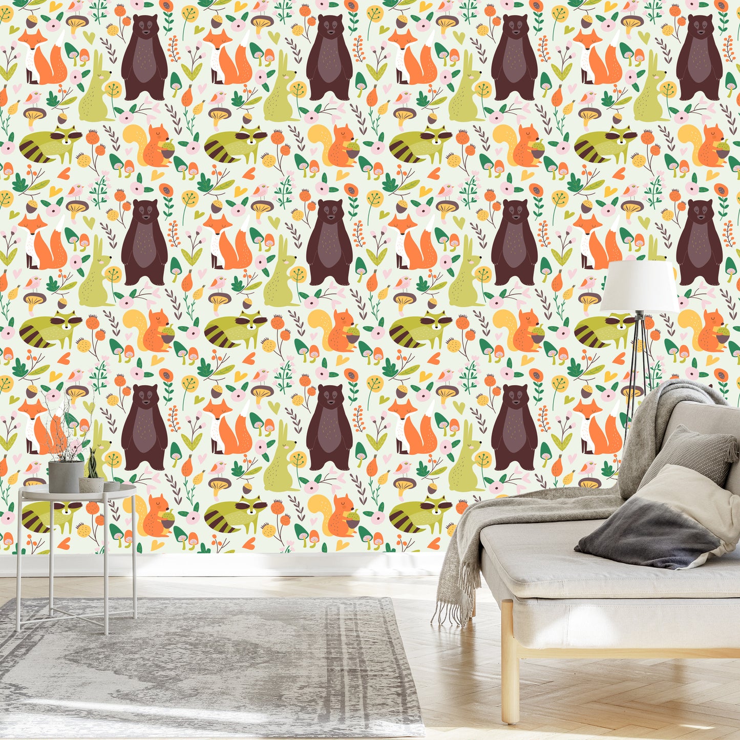 Wallpaper For Children - Cute Forest Animals