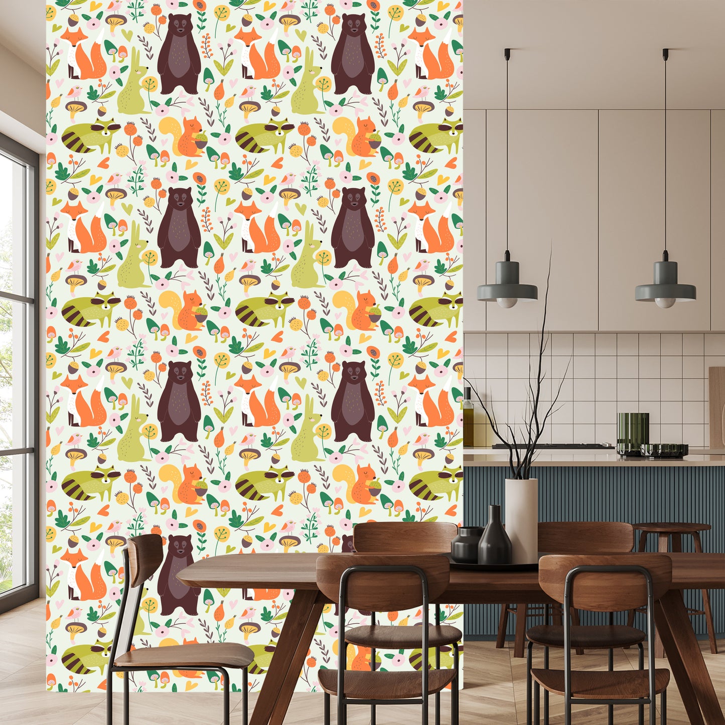 Wallpaper For Children - Cute Forest Animals