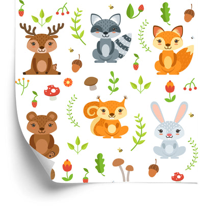 Wallpaper For Children - Forest Friends