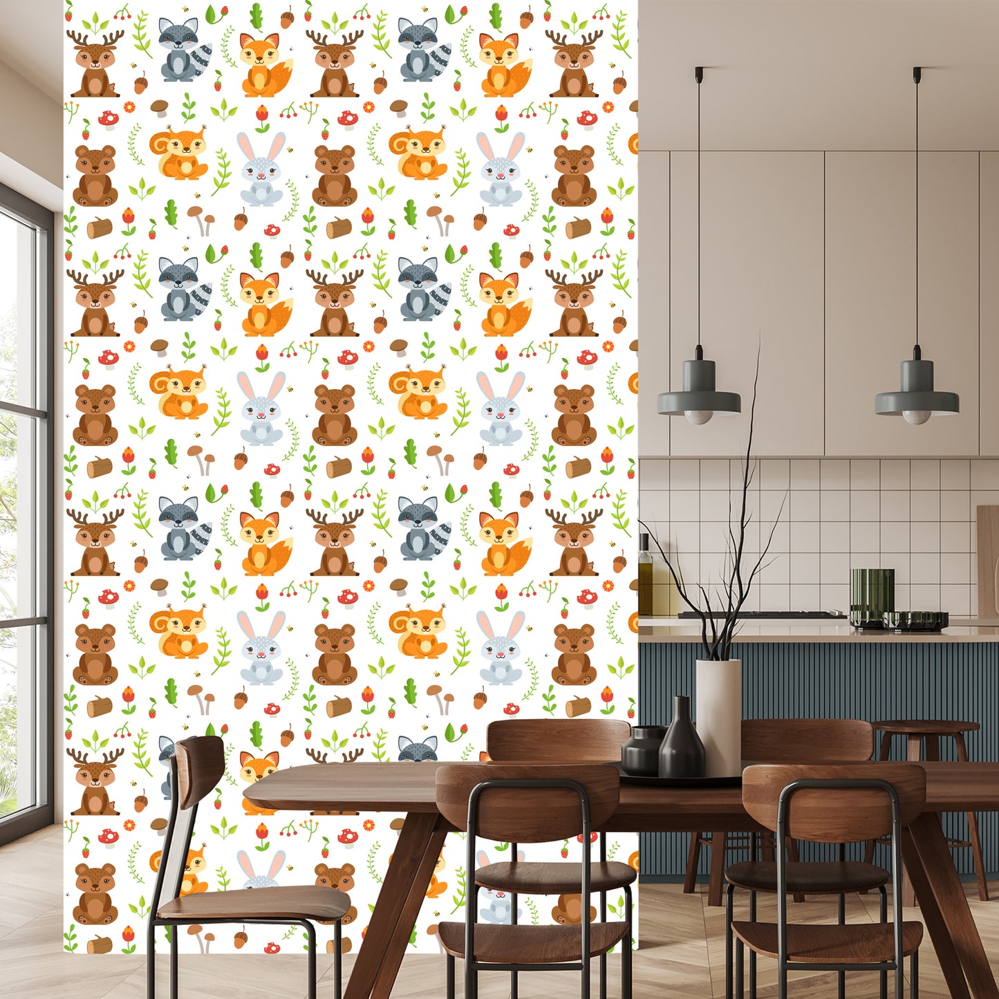Wallpaper For Children - Forest Friends