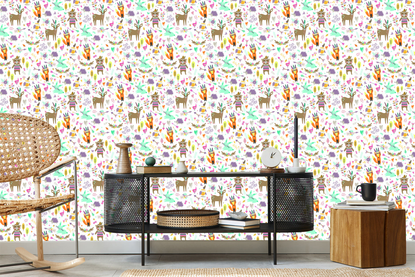 Wallpaper For Children - Forest Animals Fun
