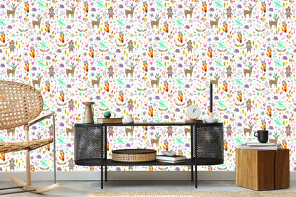 Wallpaper For Children - Forest Animals Fun