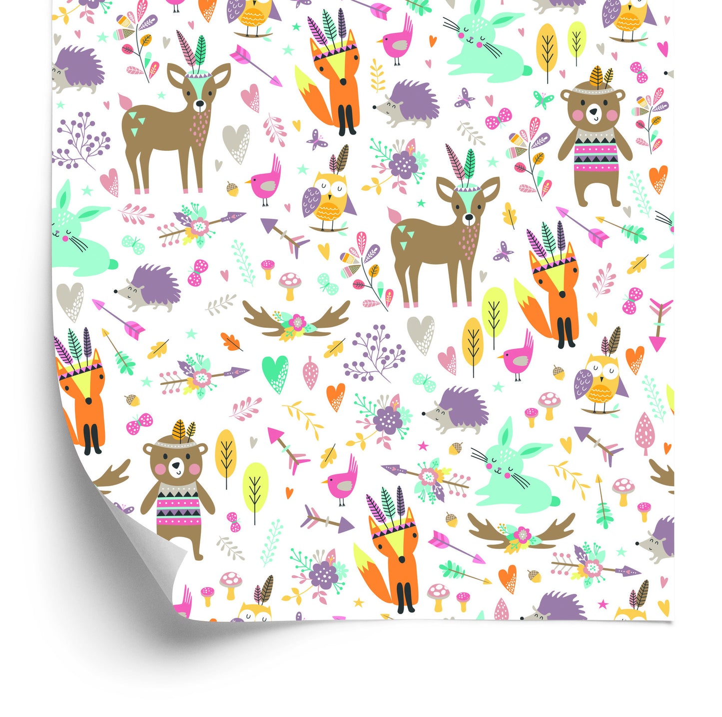 Wallpaper For Children - Forest Animals Fun