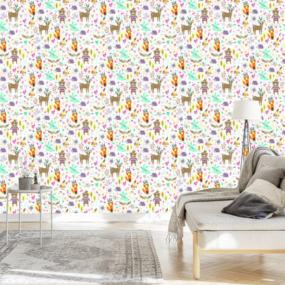 Wallpaper For Children - Forest Animals Fun