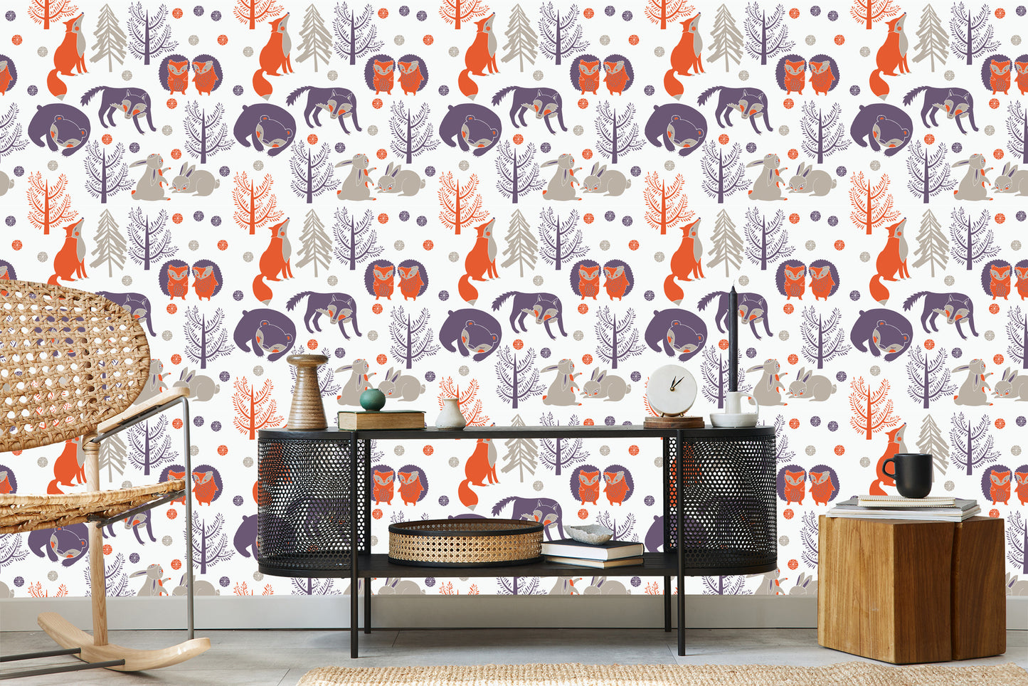 Wallpaper For Children - Forest Animals