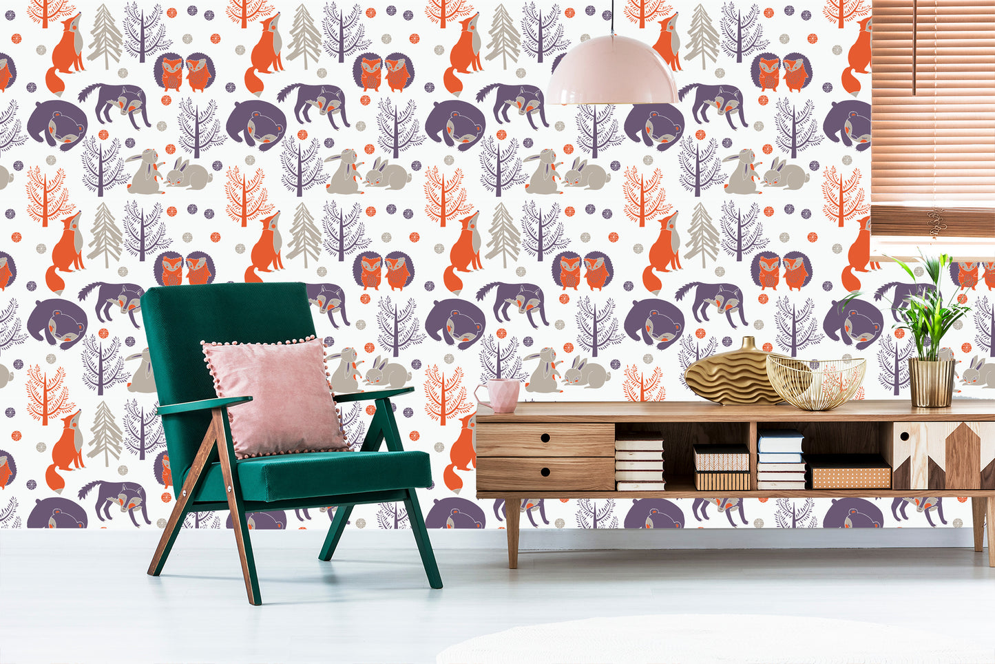 Wallpaper For Children - Forest Animals
