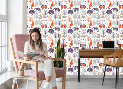 Wallpaper For Children - Forest Animals