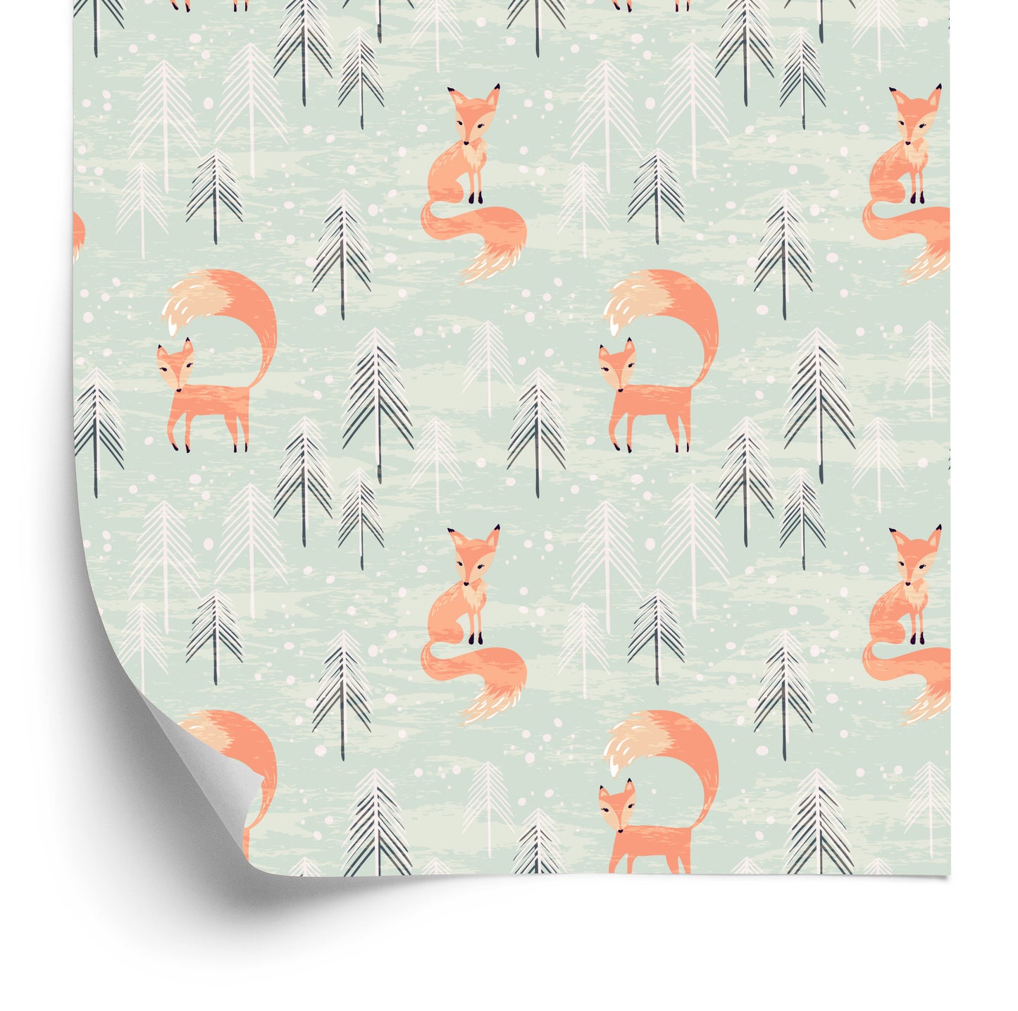 Wallpaper Foxes In The Winter Forest