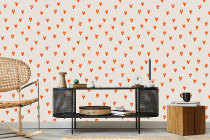Wallpaper Drawn Foxes
