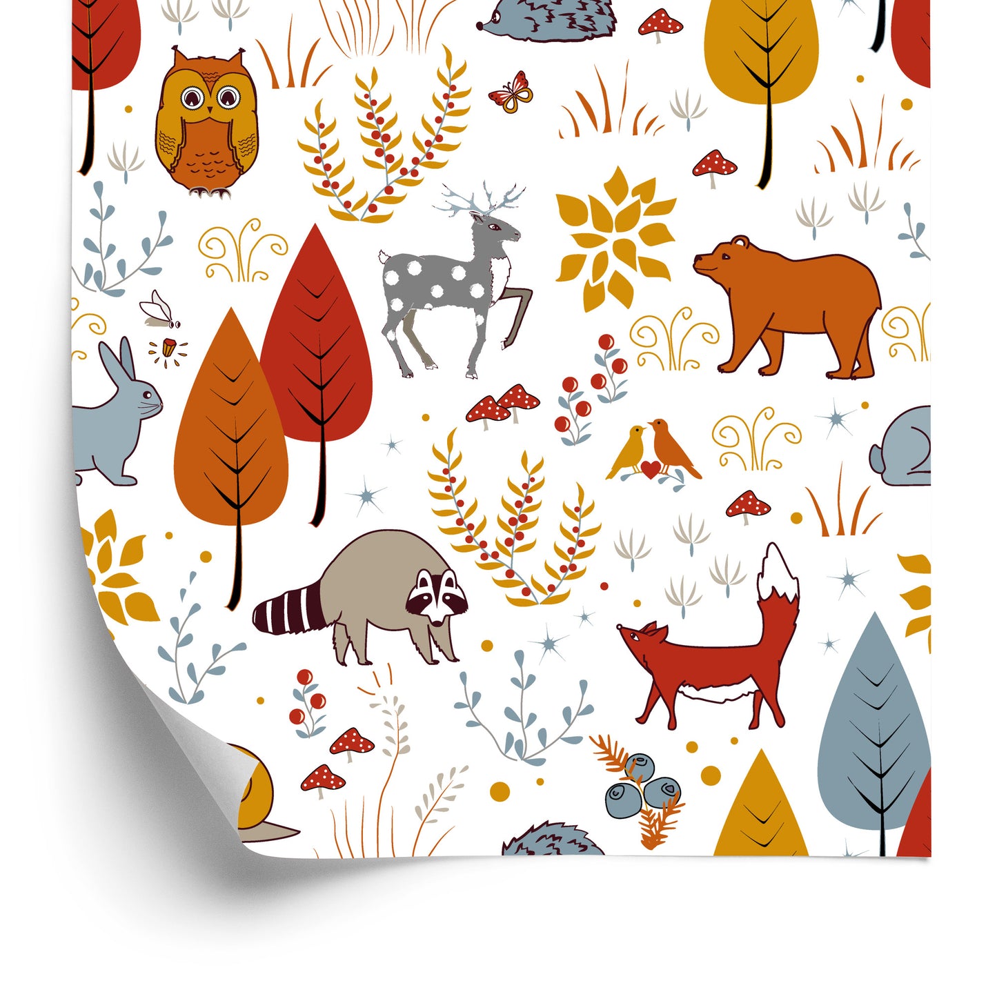 Wallpaper Forest Animals