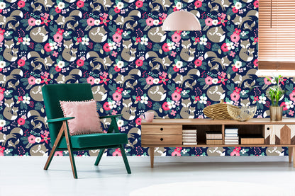 Wallpaper The Fox Family