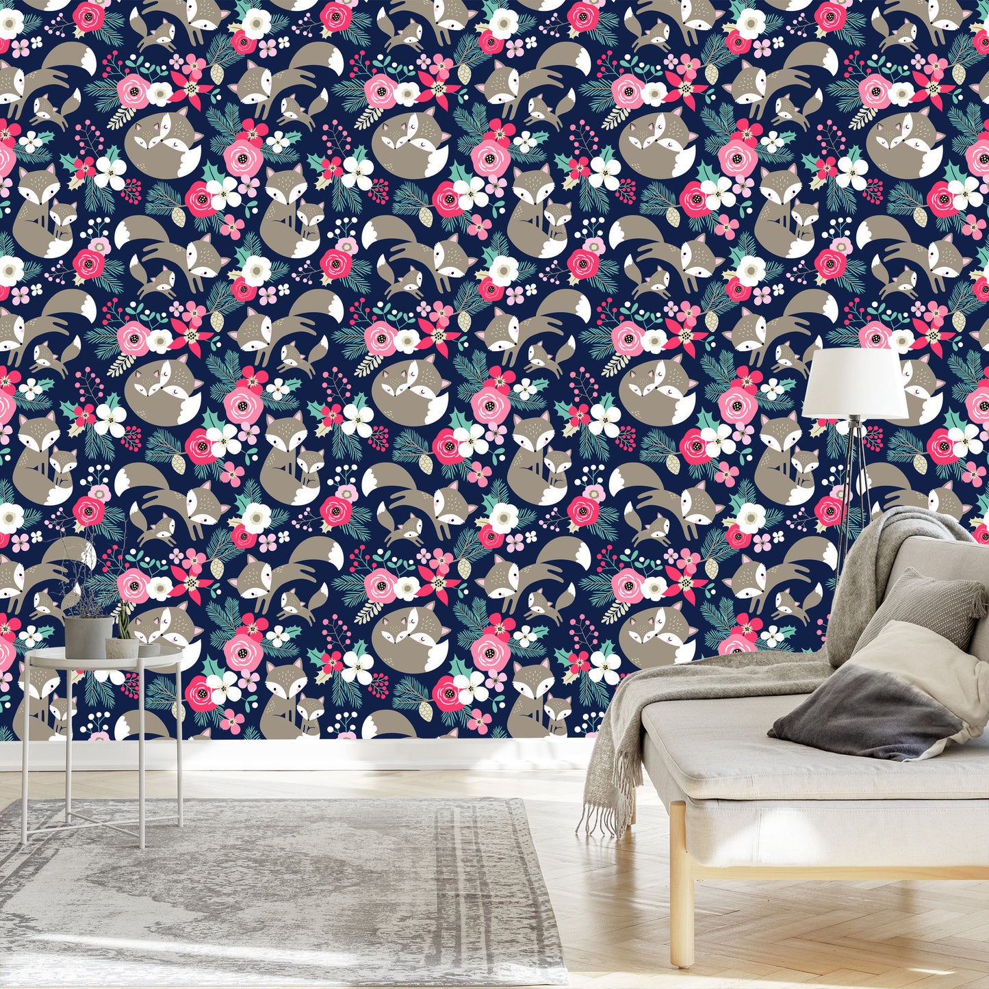 Wallpaper The Fox Family