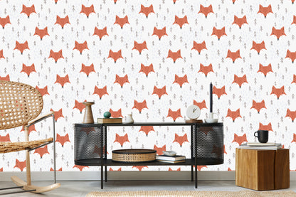 Wallpaper Foxes In The Mountains