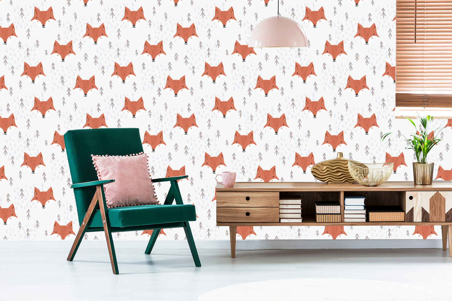 Wallpaper Foxes In The Mountains