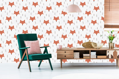 Wallpaper Foxes In The Mountains