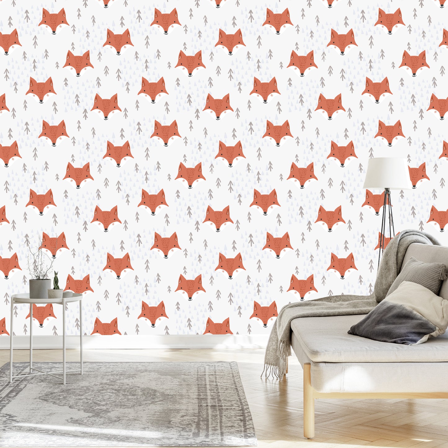 Wallpaper Foxes In The Mountains