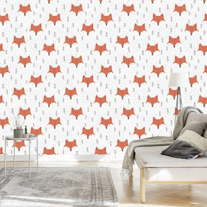 Wallpaper Foxes In The Mountains
