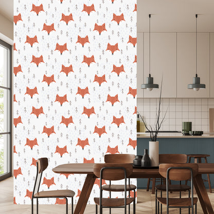 Wallpaper Foxes In The Mountains