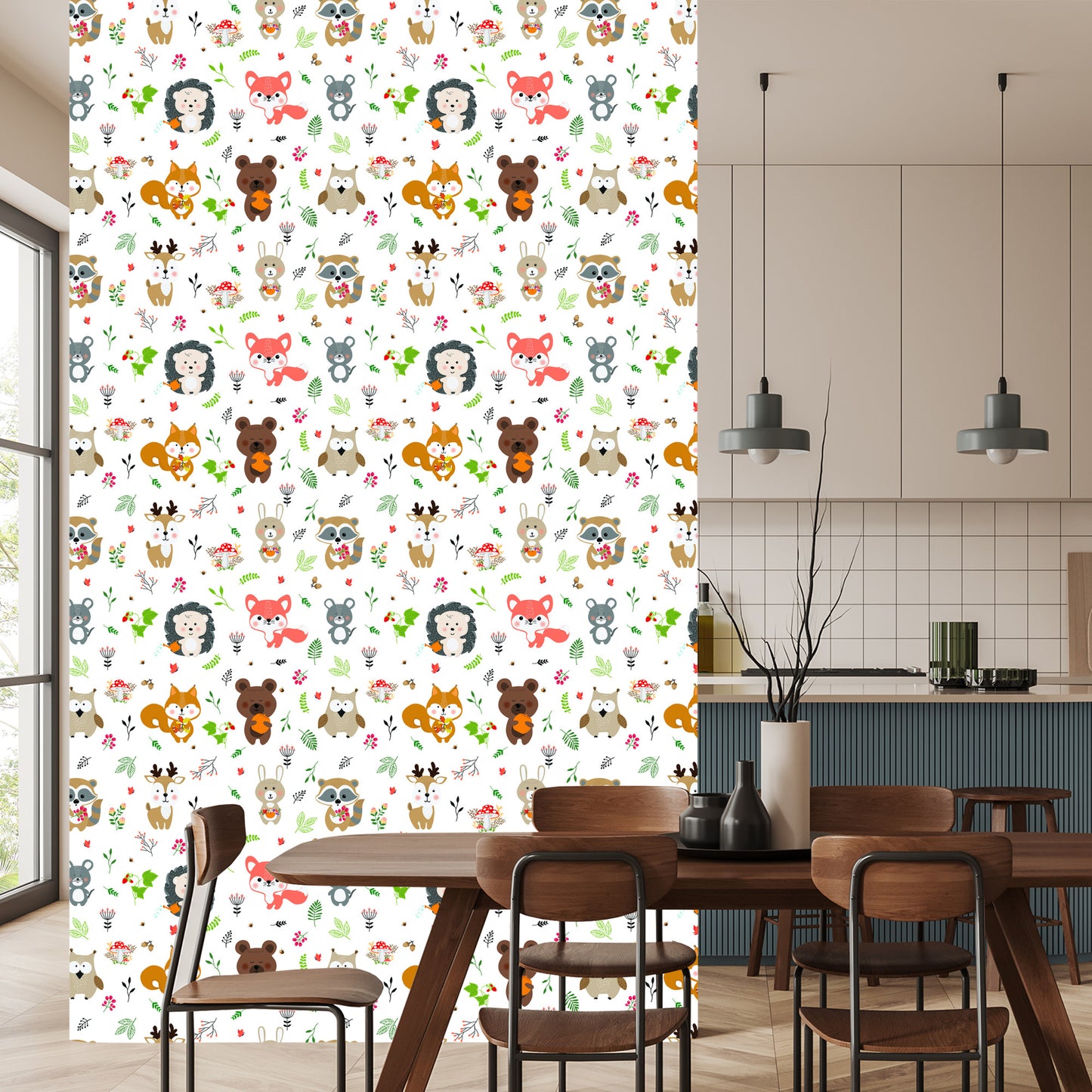 Wallpaper Happy Forest Animals
