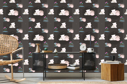 Wallpaper Sleeping Teddy Bears And Fawns