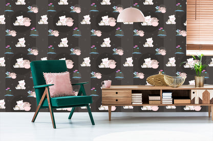 Wallpaper Sleeping Teddy Bears And Fawns