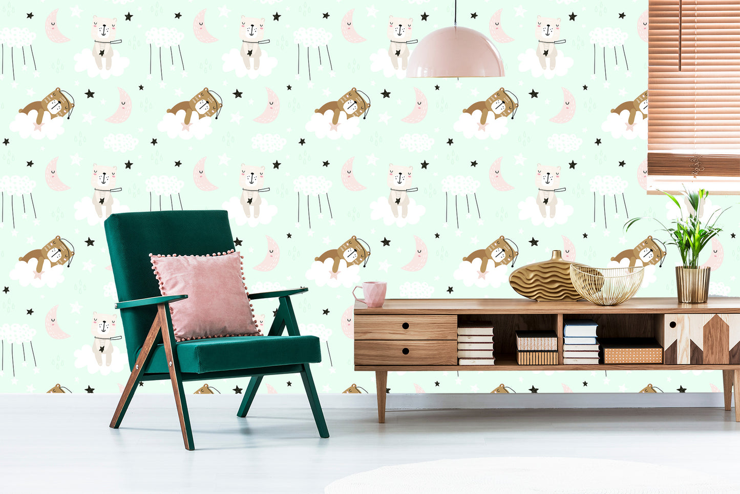 Wallpaper For Children - Sleeping Bears