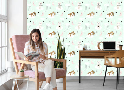 Wallpaper For Children - Sleeping Bears