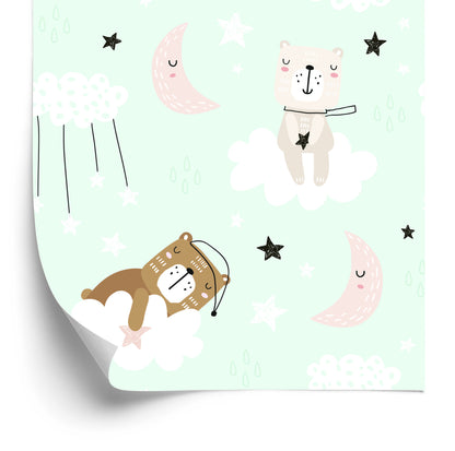 Wallpaper For Children - Sleeping Bears