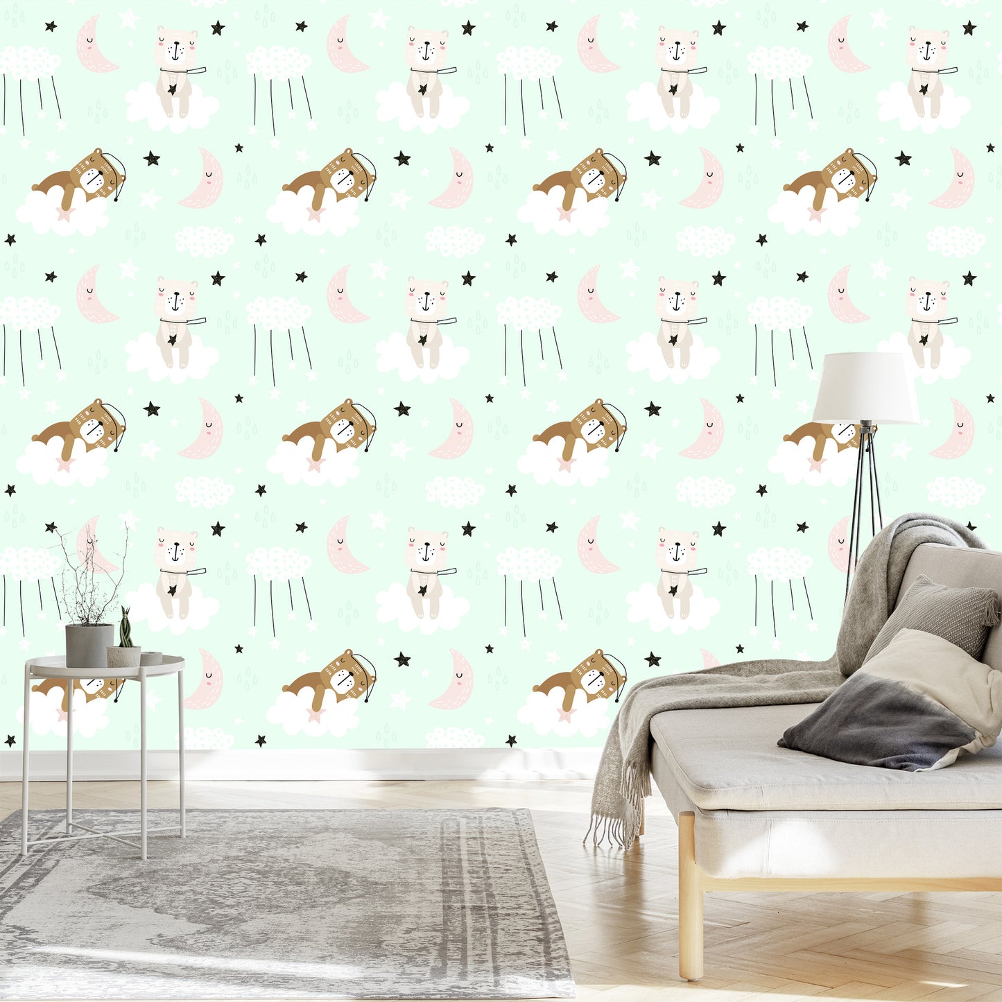 Wallpaper For Children - Sleeping Bears