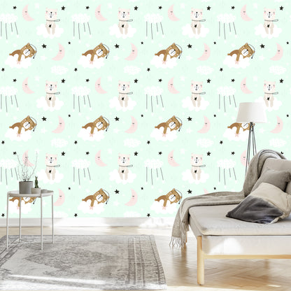 Wallpaper For Children - Sleeping Bears
