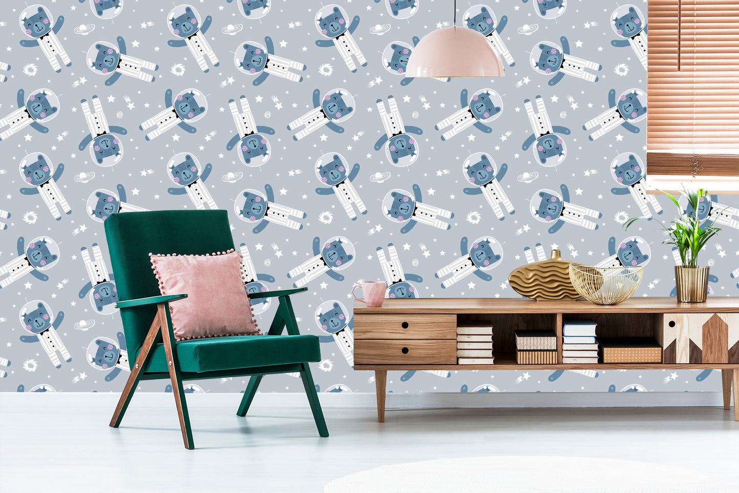 Wallpaper Cosmos Stars Teddy Bears