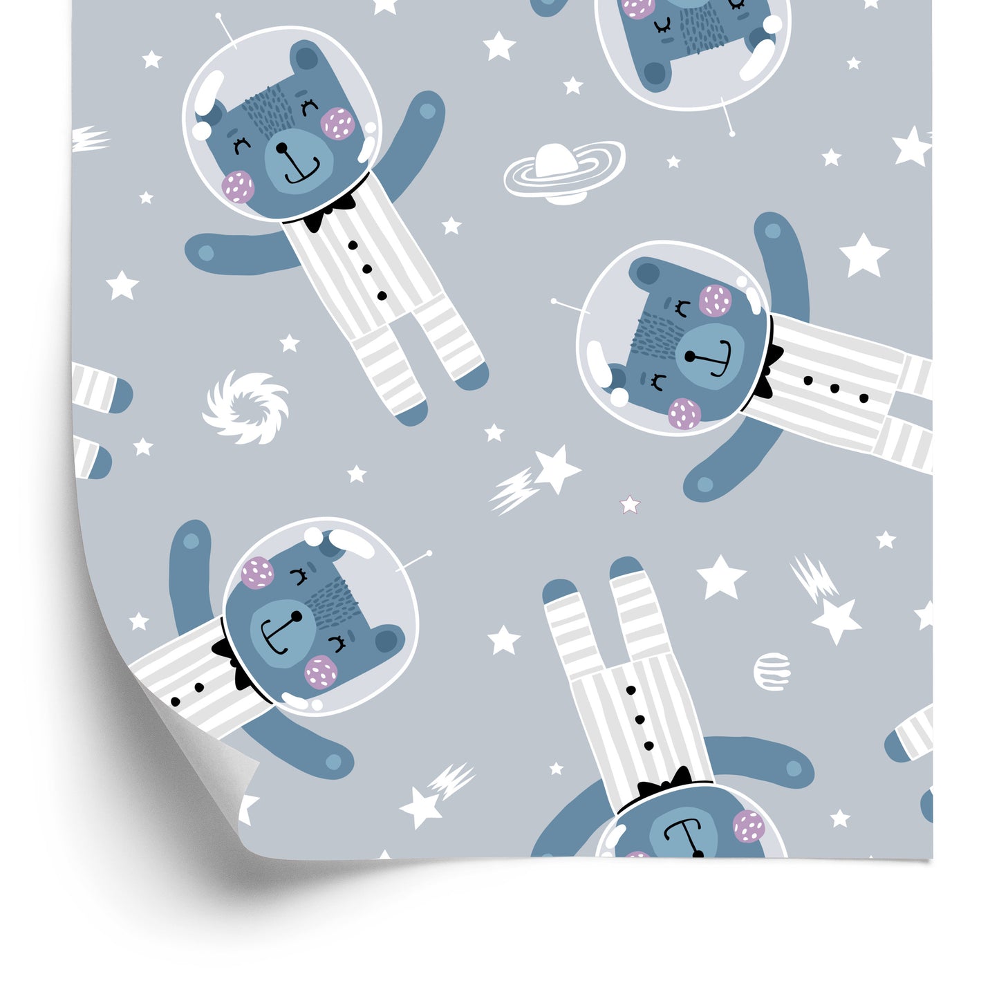 Wallpaper Cosmos Stars Teddy Bears