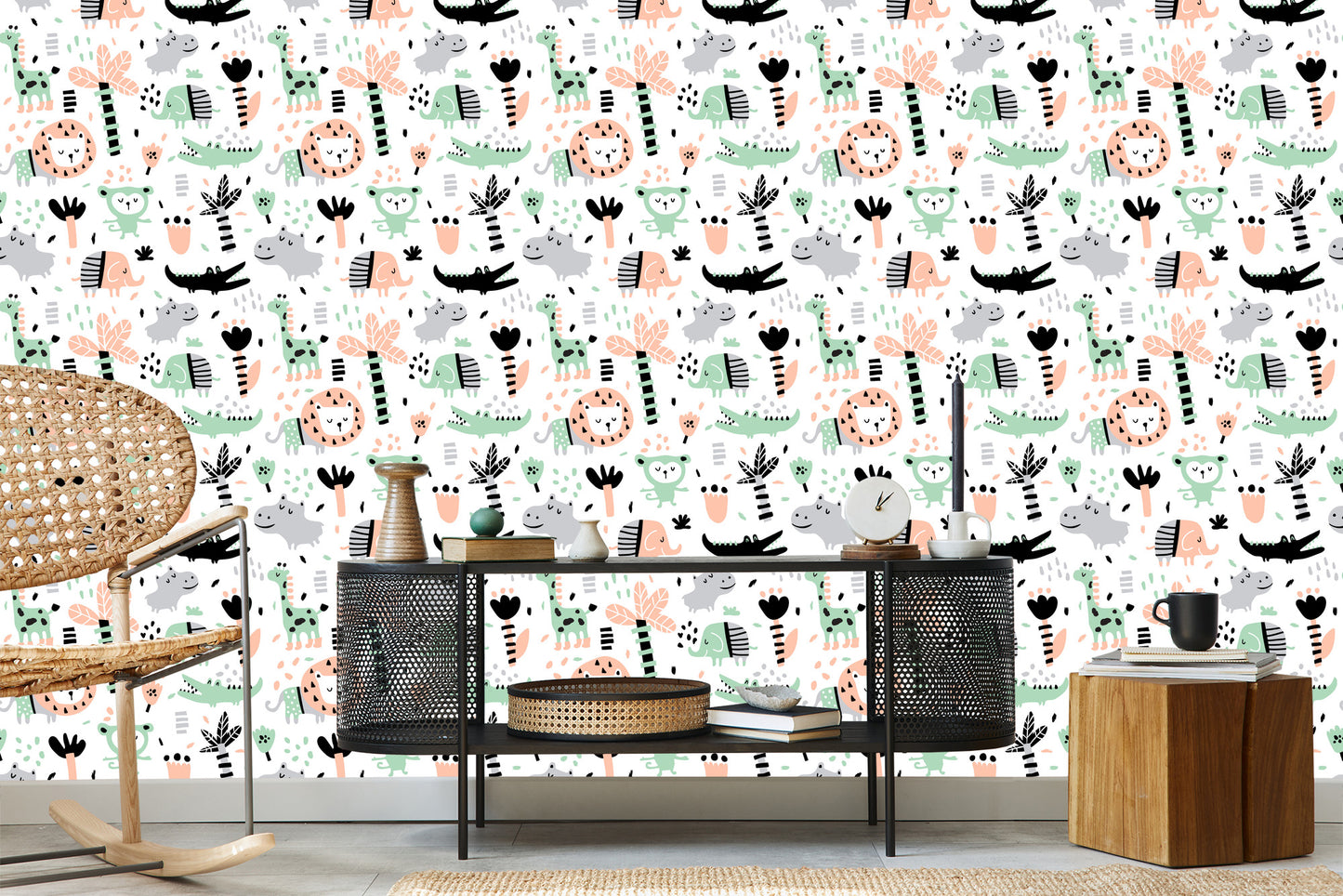 Wallpaper For Children - Jungle Animals