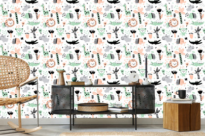 Wallpaper For Children - Jungle Animals
