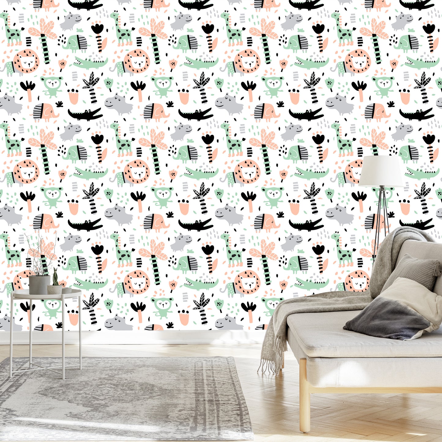 Wallpaper For Children - Jungle Animals
