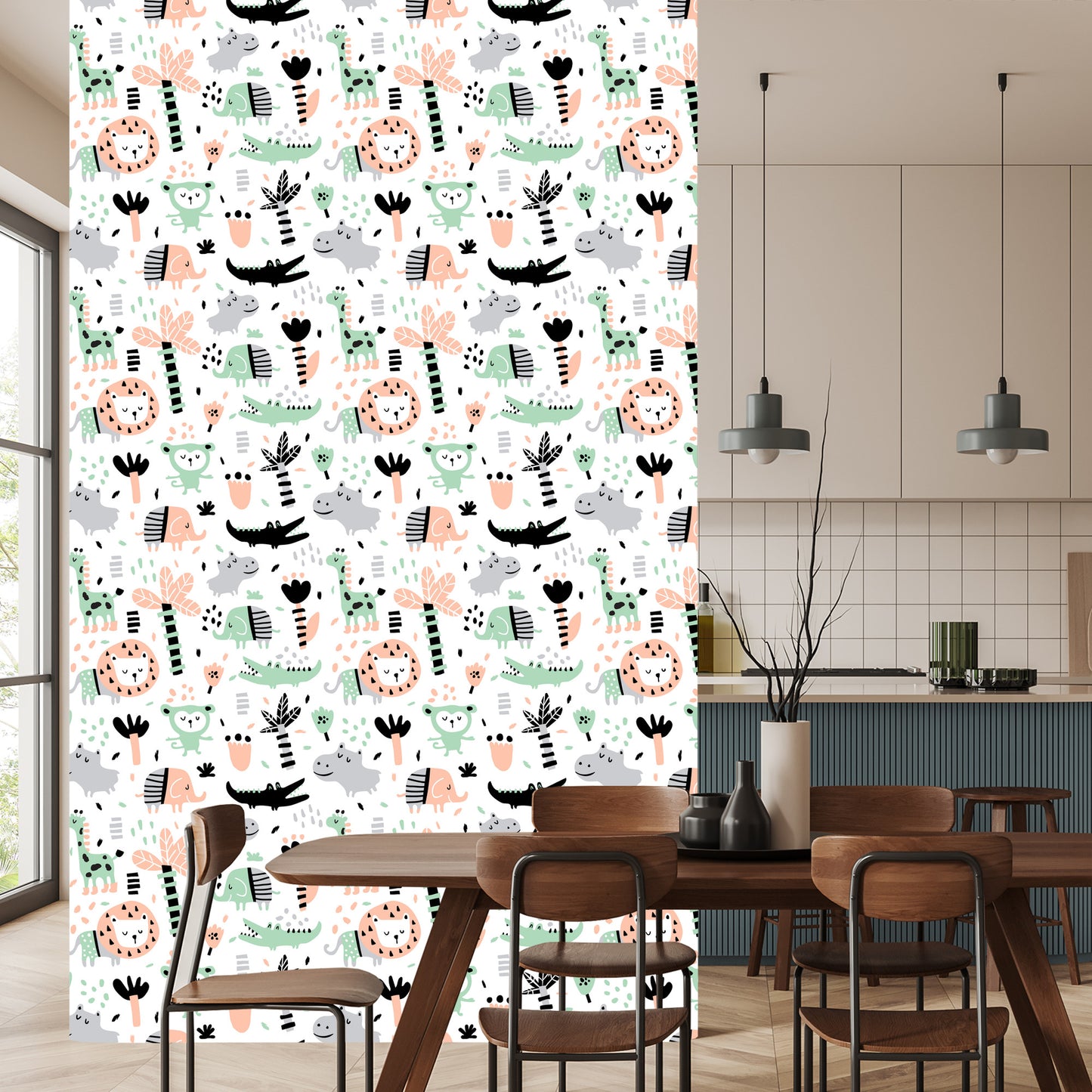 Wallpaper For Children - Jungle Animals