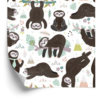 Wallpaper For Children - Sleeping Sloths