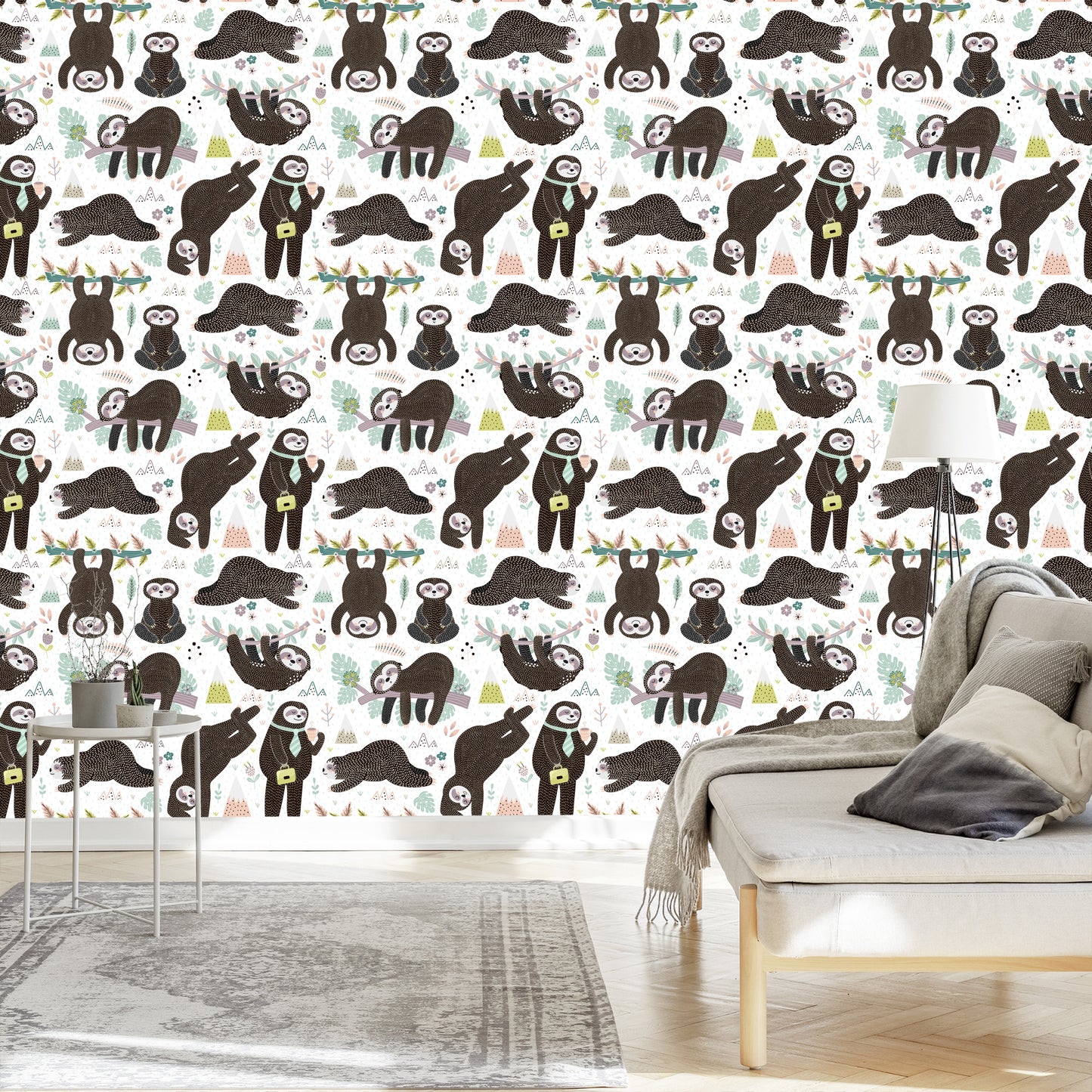 Wallpaper For Children - Sleeping Sloths