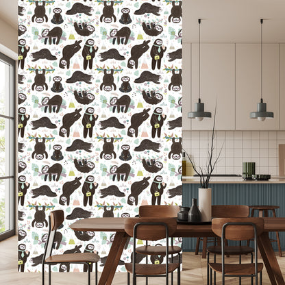 Wallpaper For Children - Sleeping Sloths