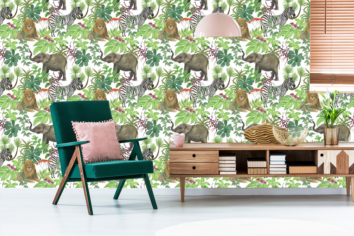 Wallpaper Wild Animals And Leaves
