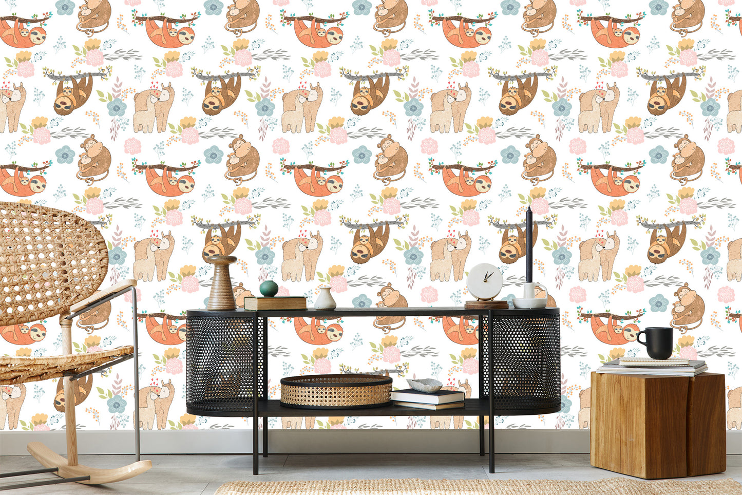 Wallpaper For Children - Happy Wild Animals