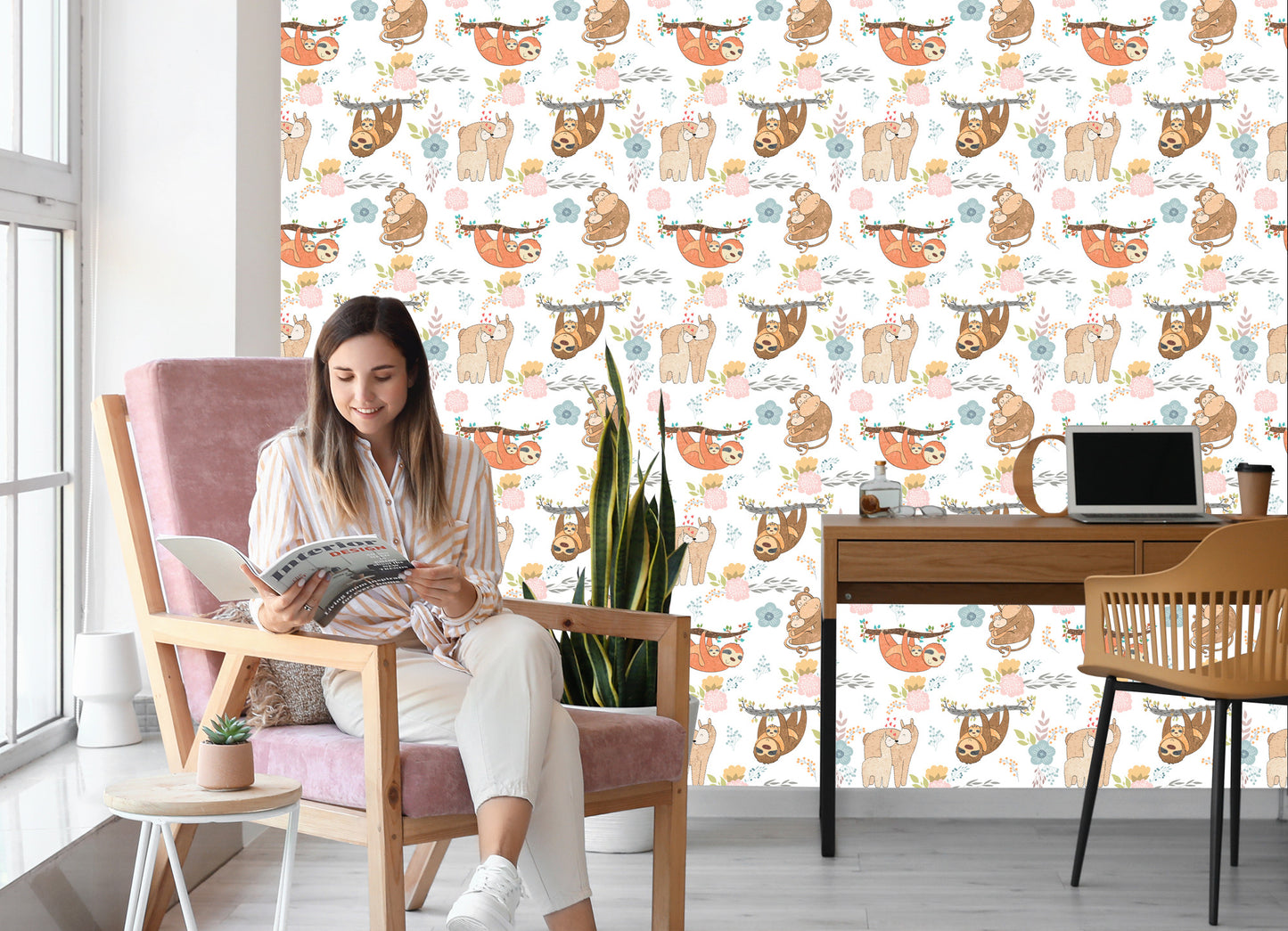 Wallpaper For Children - Happy Wild Animals