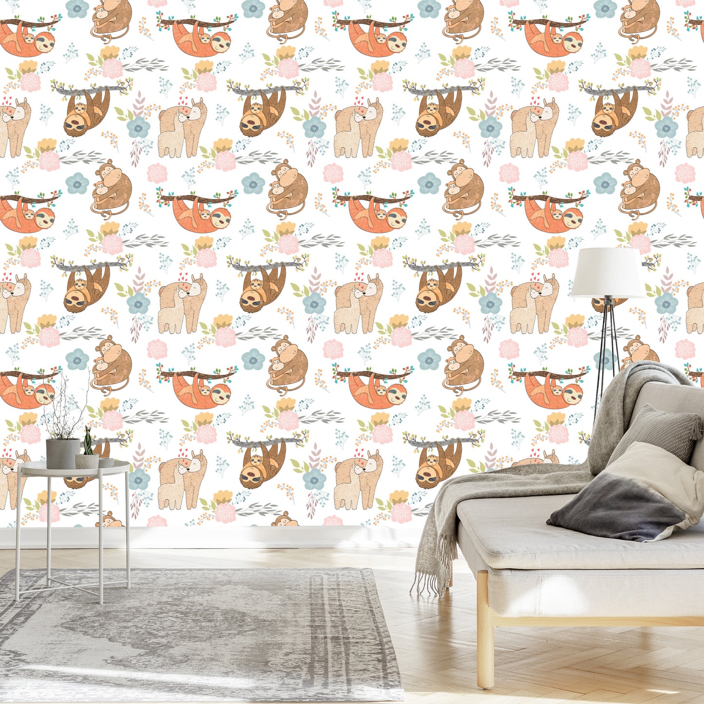 Wallpaper For Children - Happy Wild Animals