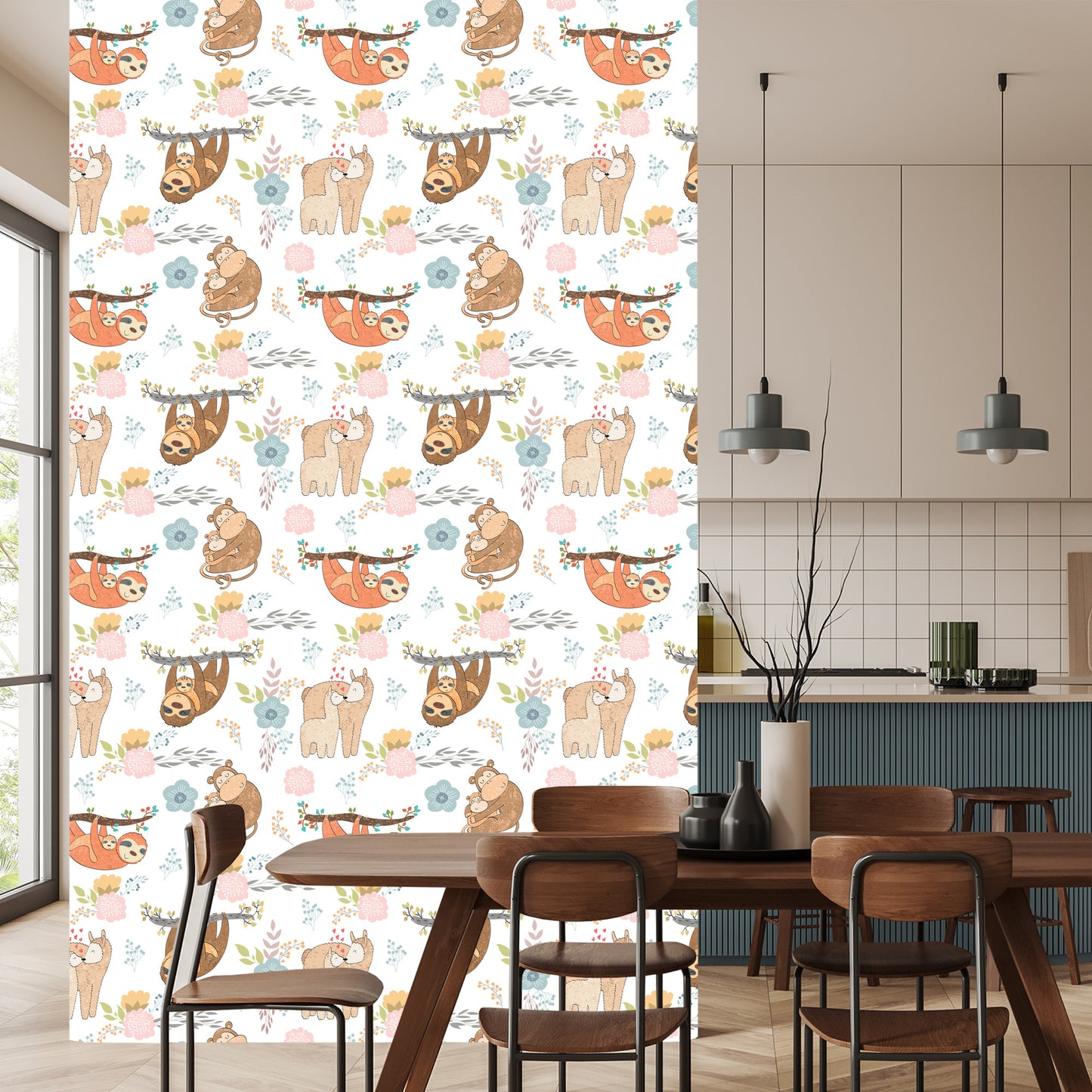 Wallpaper For Children - Happy Wild Animals