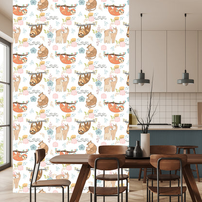 Wallpaper For Children - Happy Wild Animals