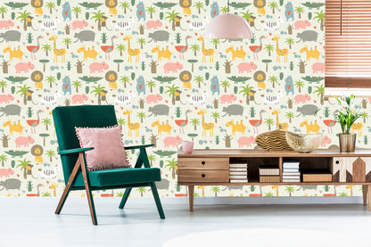 Wallpaper For Children - Wild Animals