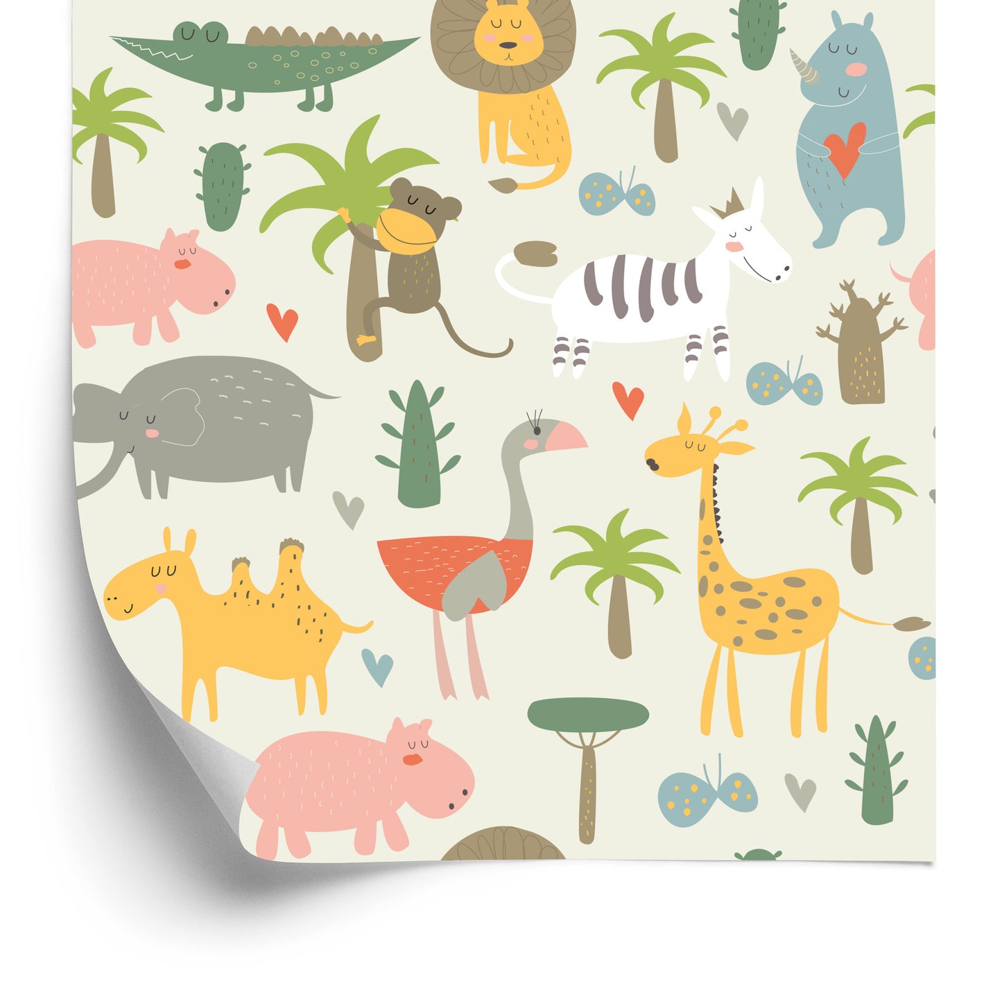 Wallpaper For Children - Wild Animals