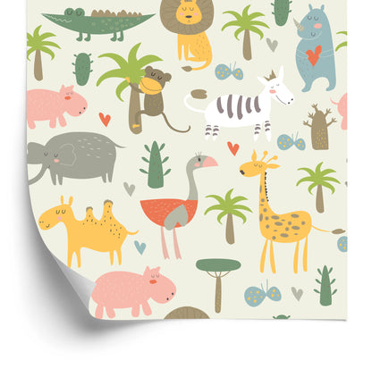 Wallpaper For Children - Wild Animals
