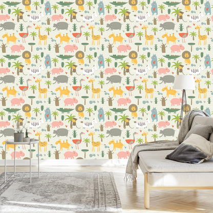 Wallpaper For Children - Wild Animals